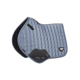 LeMieux Close Contact Loire Classic Square Saddle Pad - Saddle Pads for Horses - Equestrian Riding Equipment and Accessories (Ice Blue - Large)